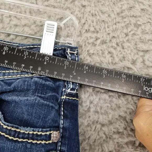 Silver Jeans Womens 26 Blue Suki Capri Cropped Stretch Fluid Denim *Read* - Picture 4 of 14